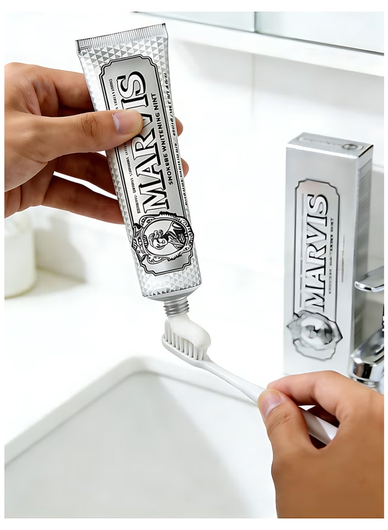 Marvis Whitening Mint Toothpaste - 85ml/4.4 Oz With Xylitol | Fresh Breath & Brighter Teeth - Image 2